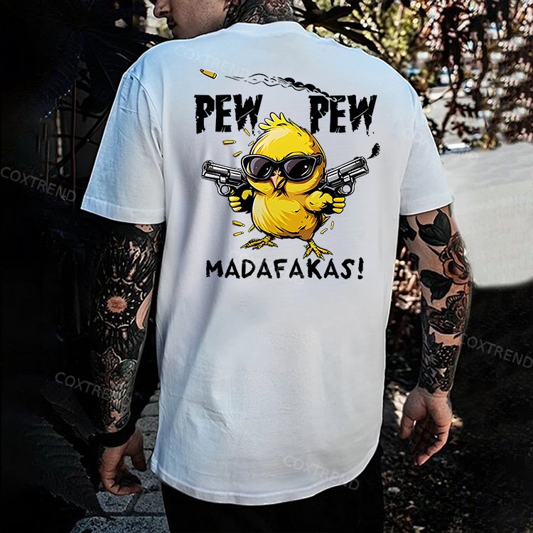 Pew Pew Madafakas Printed Men's T-shirt