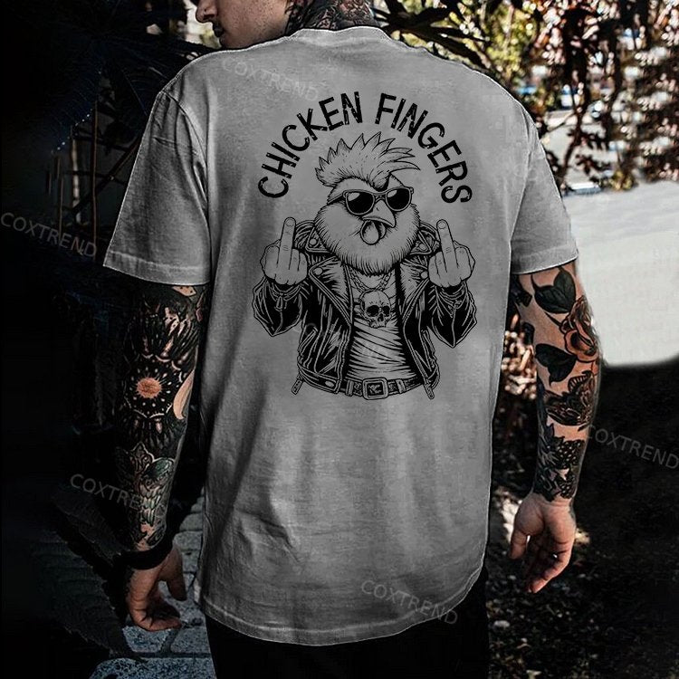 Chicken Fingers Printed Men's T-shirt