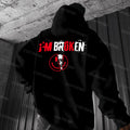 I'm Broken Printed Men's Hoodie