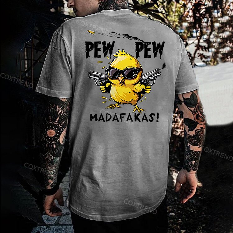 Pew Pew Madafakas Printed Men's T-shirt