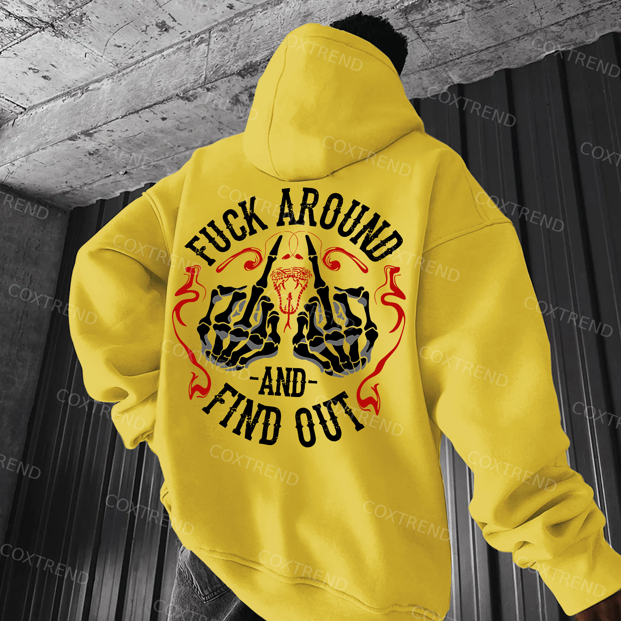 F*ck Around And Find Out Printed Men's Hoodie