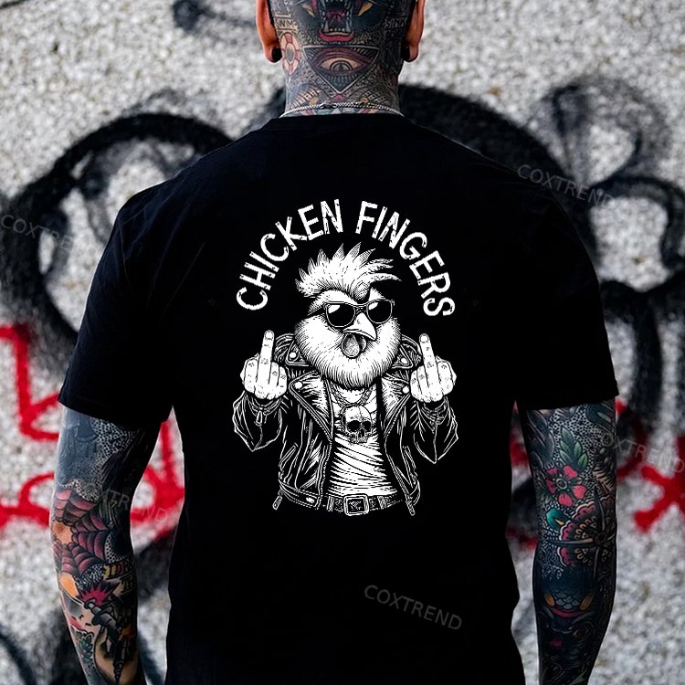 Chicken Fingers Printed Men's T-shirt