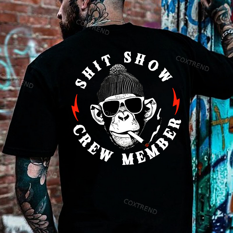 Shit Show Crew Member Printed Men's T-shirt
