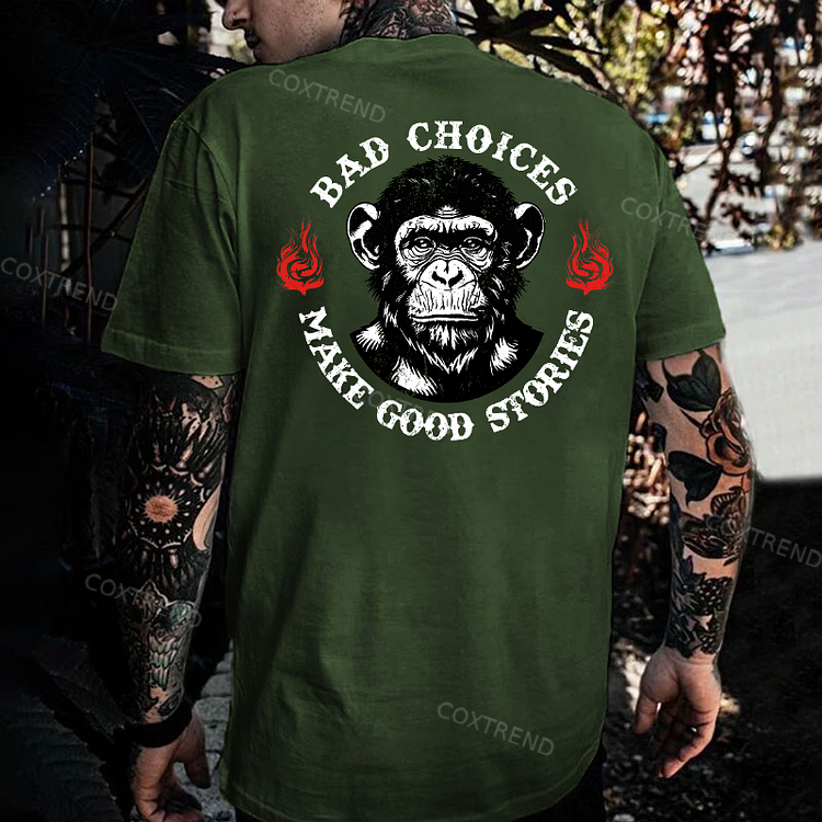 Bad Choices Make Good Stories Men's T-shirt