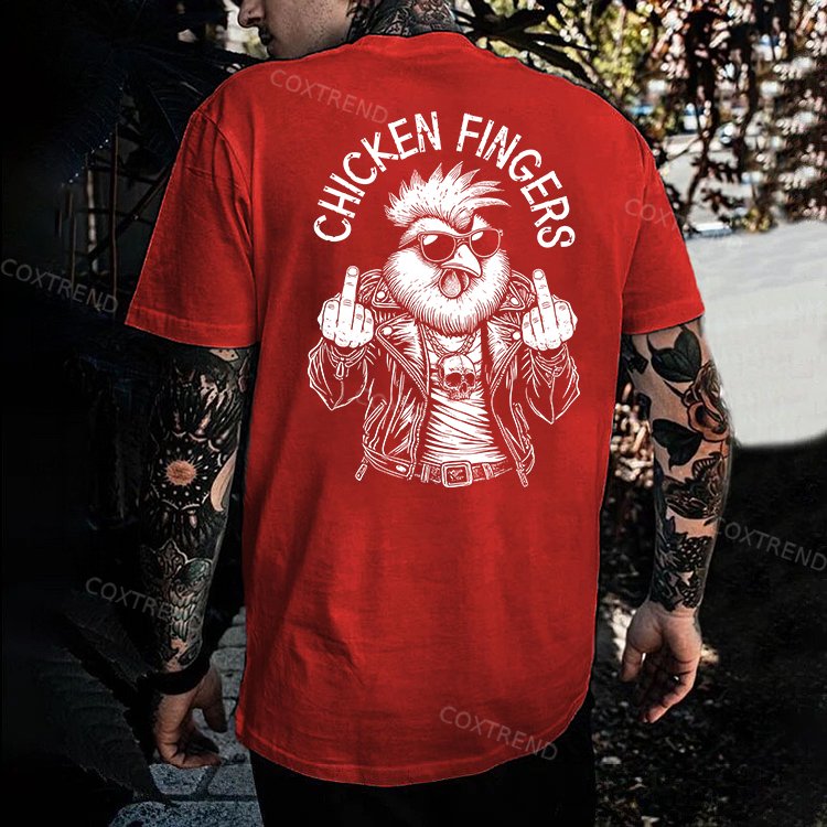 Chicken Fingers Printed Men's T-shirt