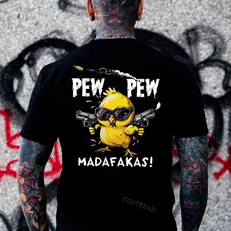Pew Pew Madafakas Printed Men's T-shirt