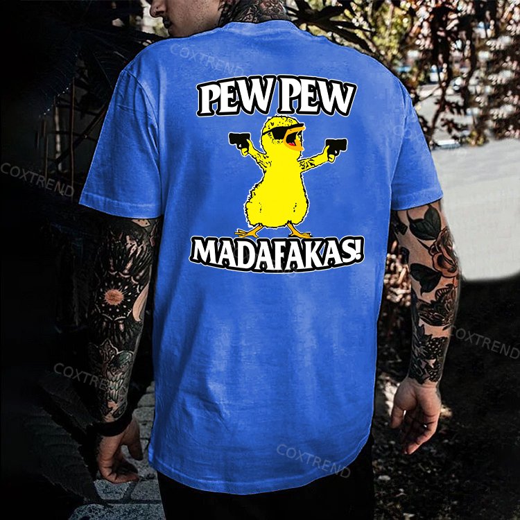Pew Pew Madafakas Printed Men's T-shirt