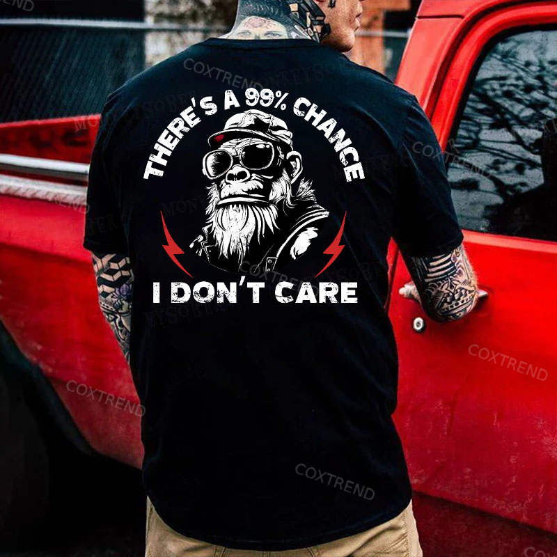 There's A 99% Chance I Don't Care Printed Men's T-shirt