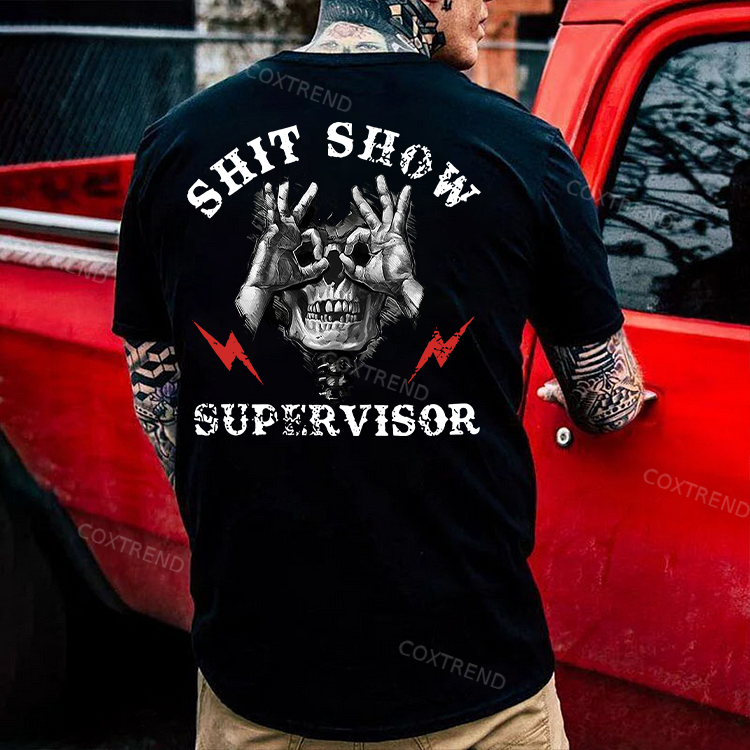 Shit Show Supervisor Printed Men's T-shirt