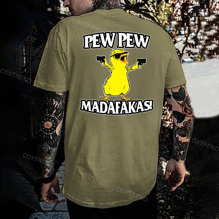 Pew Pew Madafakas Printed Men's T-shirt
