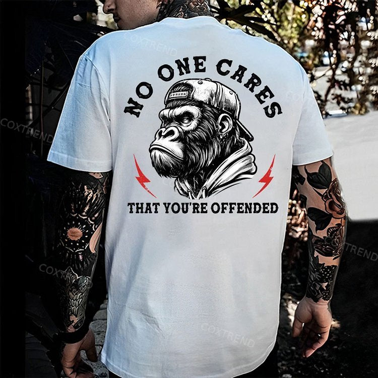 No One Cares That You're Offended Monkey T-shirt