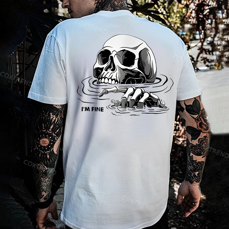 I'm Fine Printed Men's T-shirt