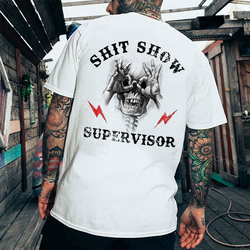 Shit Show Supervisor Printed Men's T-shirt