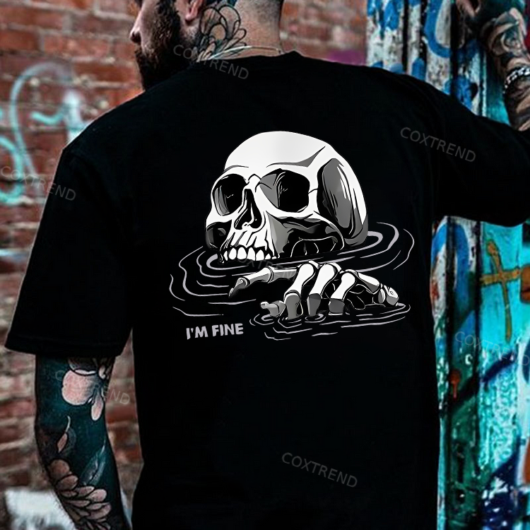 I'm Fine Printed Men's T-shirt