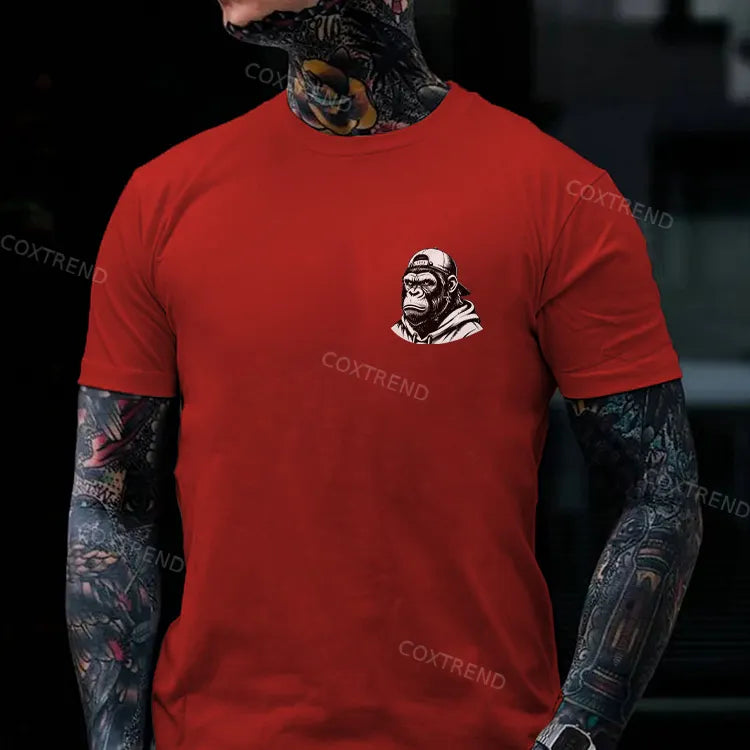 In My Defense I Was Left Unsupervised Monkey Men's T-shirt