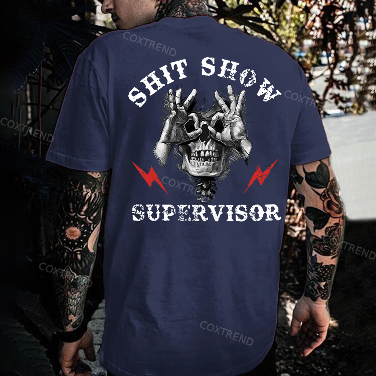 Shit Show Supervisor Printed Men's T-shirt