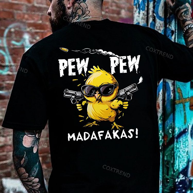 Pew Pew Madafakas Printed Men's T-shirt