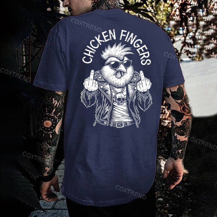 Chicken Fingers Printed Men's T-shirt
