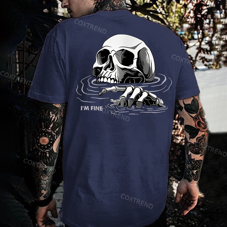 I'm Fine Printed Men's T-shirt