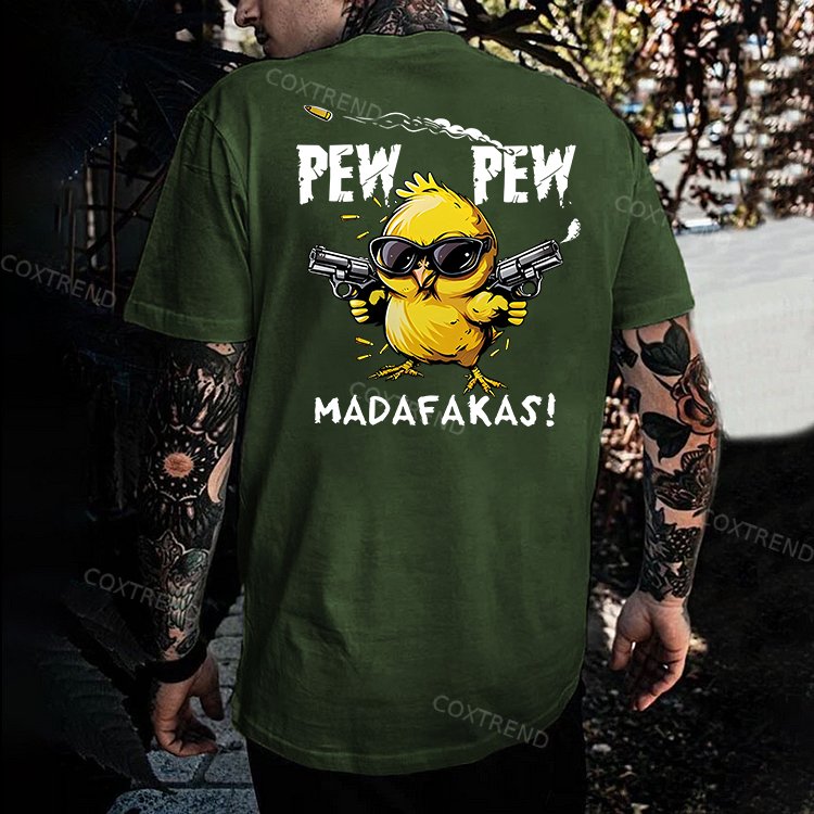 Pew Pew Madafakas Printed Men's T-shirt