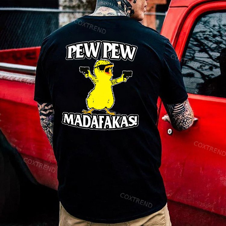Pew Pew Madafakas Printed Men's T-shirt