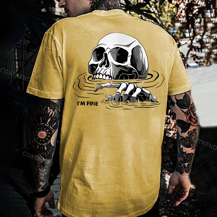 I'm Fine Printed Men's T-shirt