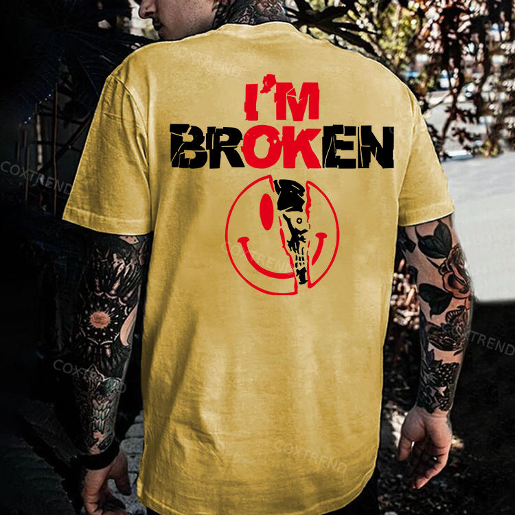 I'm Broken Printed Men's T-shirt