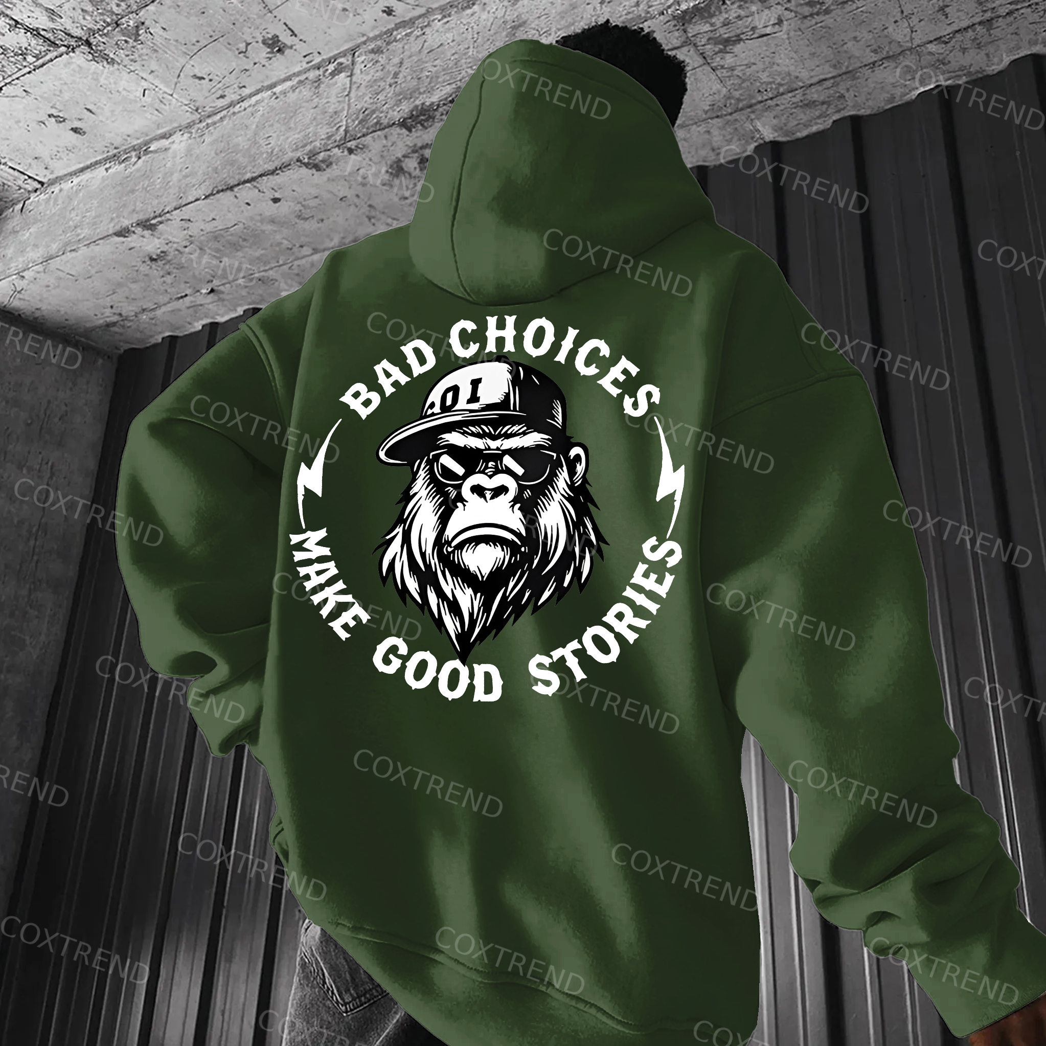 Bad Choices Make Good Stories Printed Men's  Hoodie