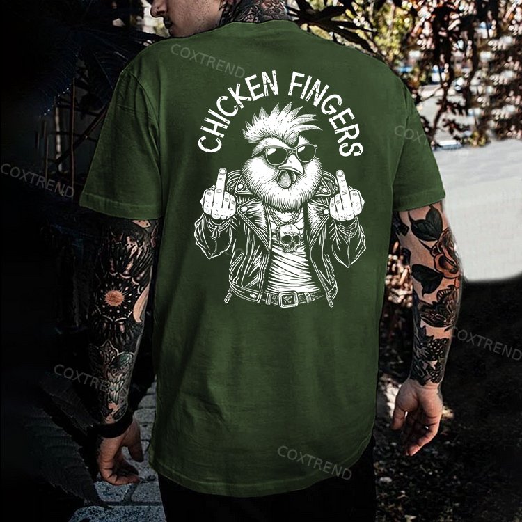 Chicken Fingers Printed Men's T-shirt