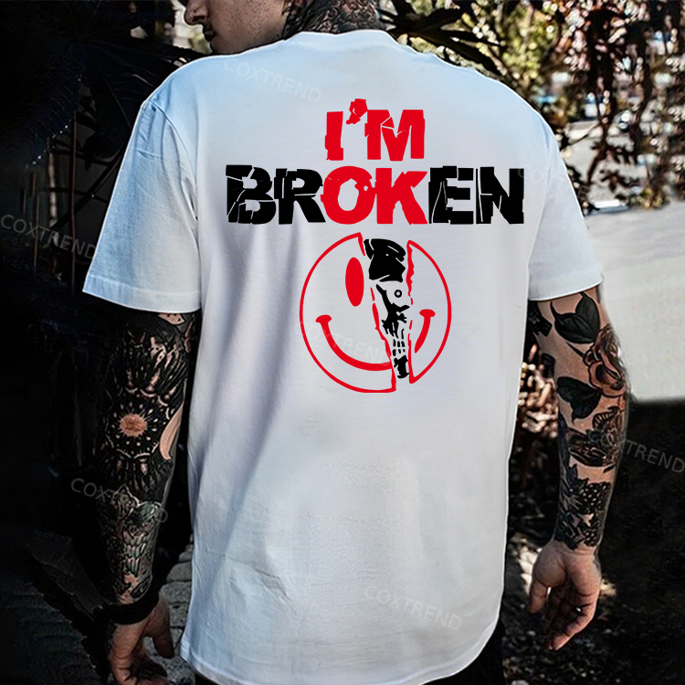 I'm Broken Printed Men's T-shirt