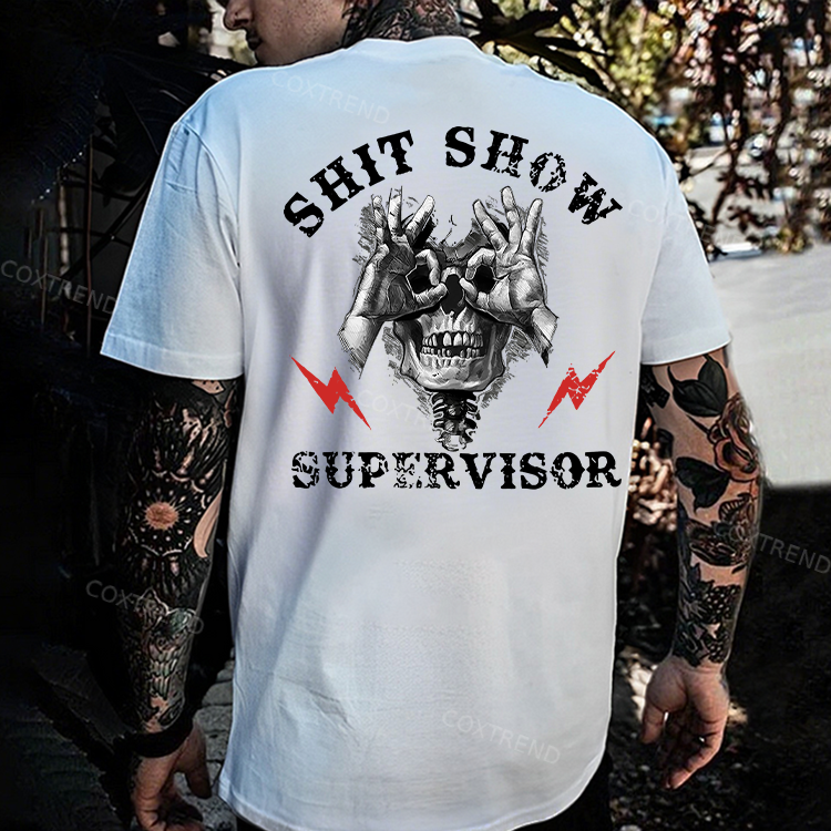 Shit Show Supervisor Printed Men's T-shirt