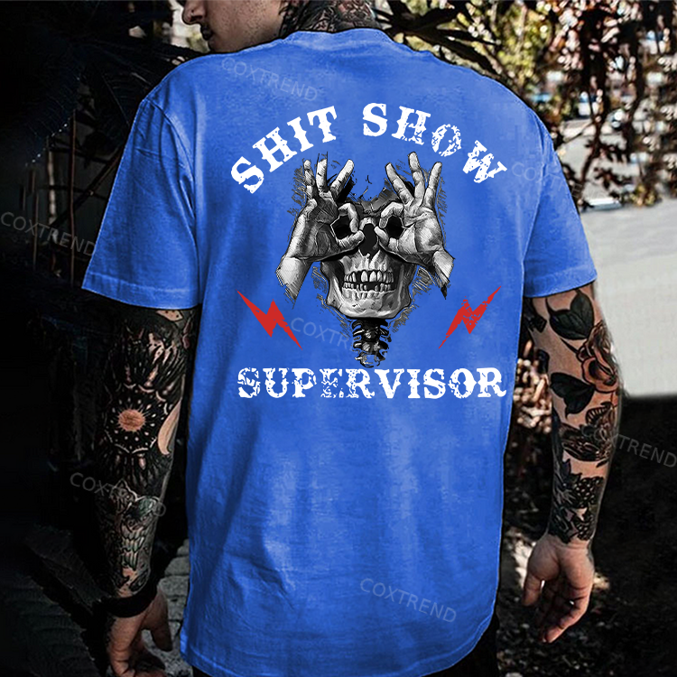 Shit Show Supervisor Printed Men's T-shirt