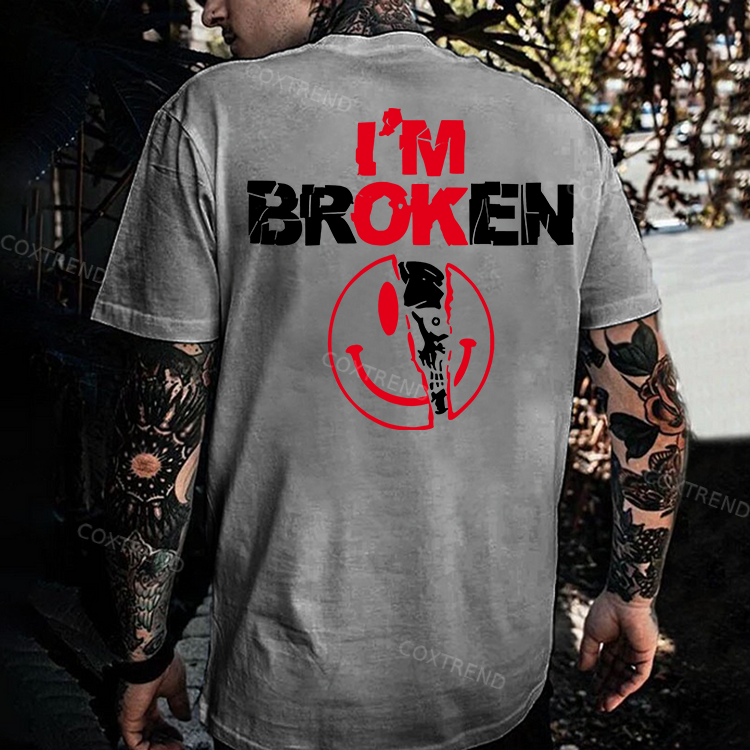 I'm Broken Printed Men's T-shirt