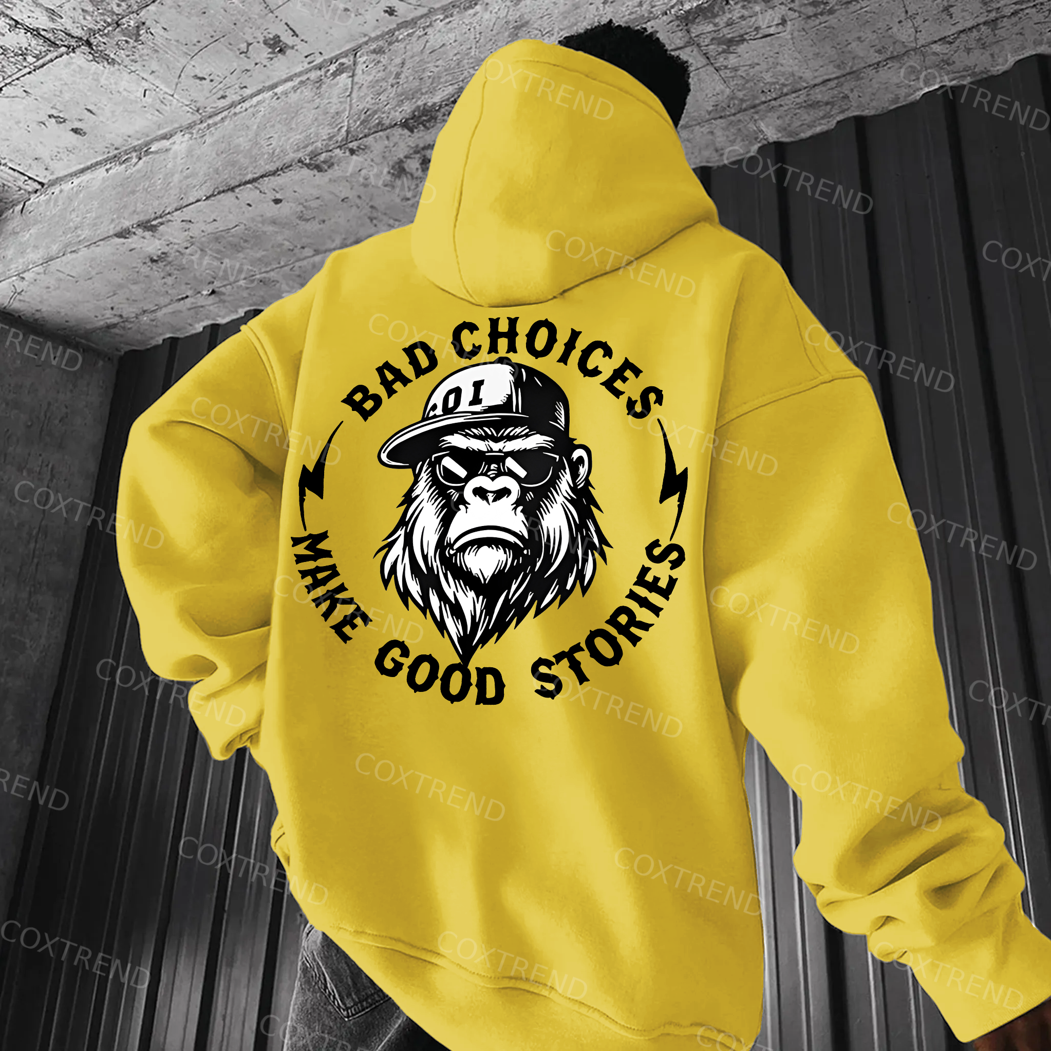 Bad Choices Make Good Stories Printed Men's  Hoodie