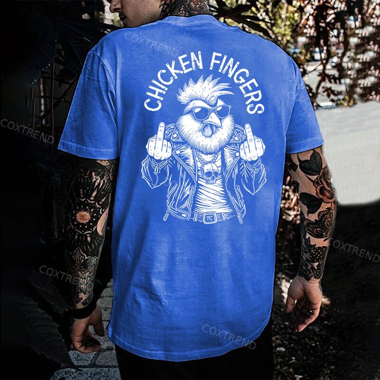 Chicken Fingers Printed Men's T-shirt