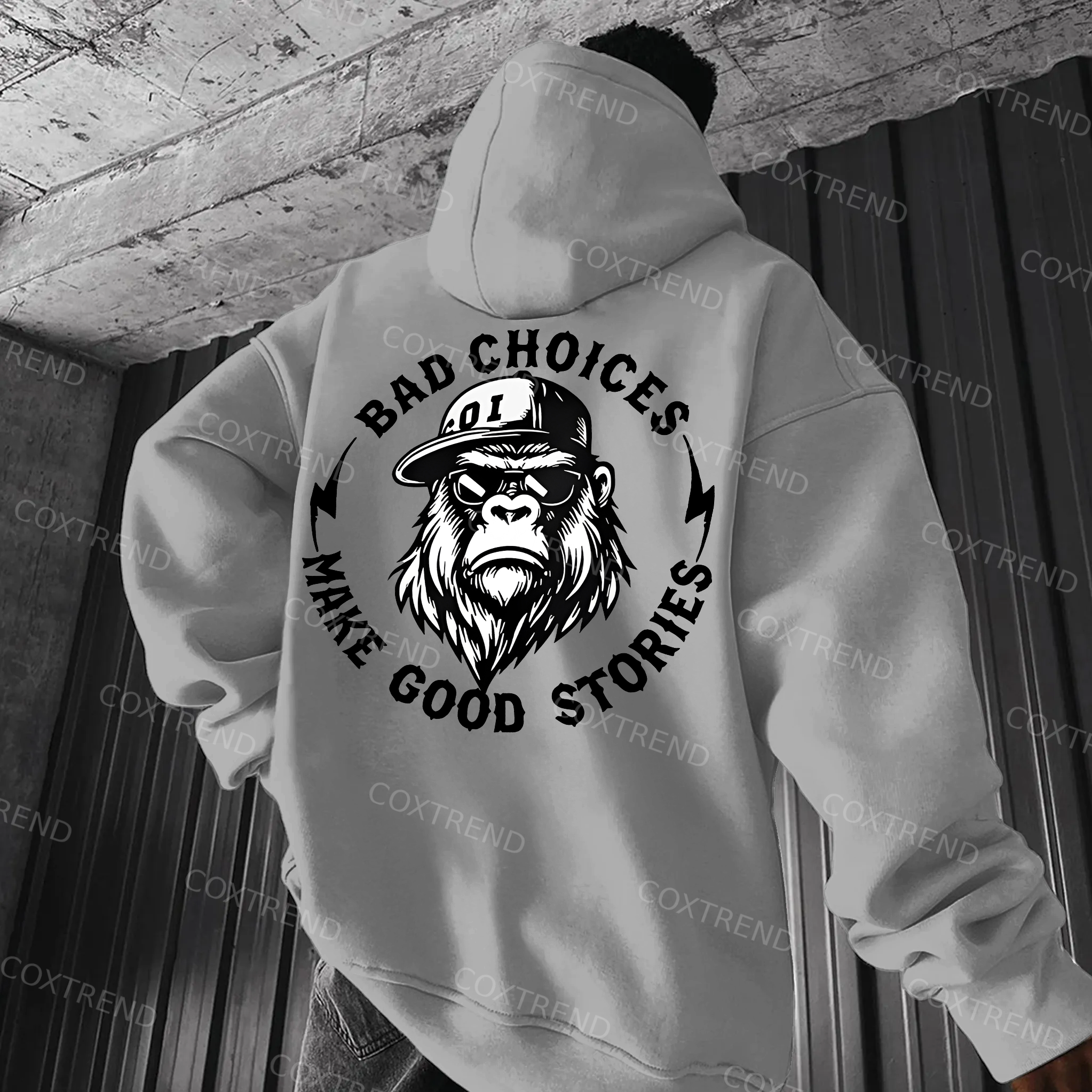 Bad Choices Make Good Stories Printed Men's  Hoodie