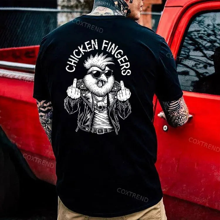 Chicken Fingers Printed Men's T-shirt