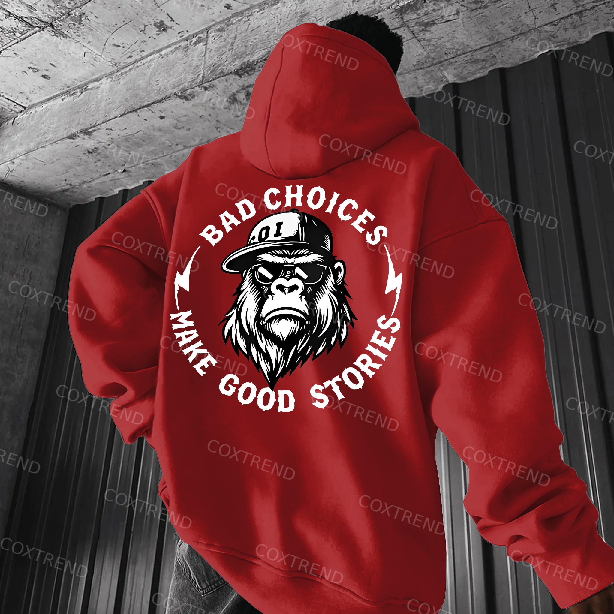 Bad Choices Make Good Stories Printed Men's  Hoodie