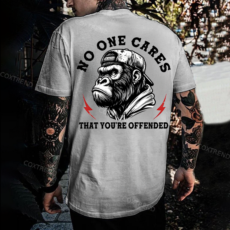 No One Cares That You're Offended Monkey T-shirt