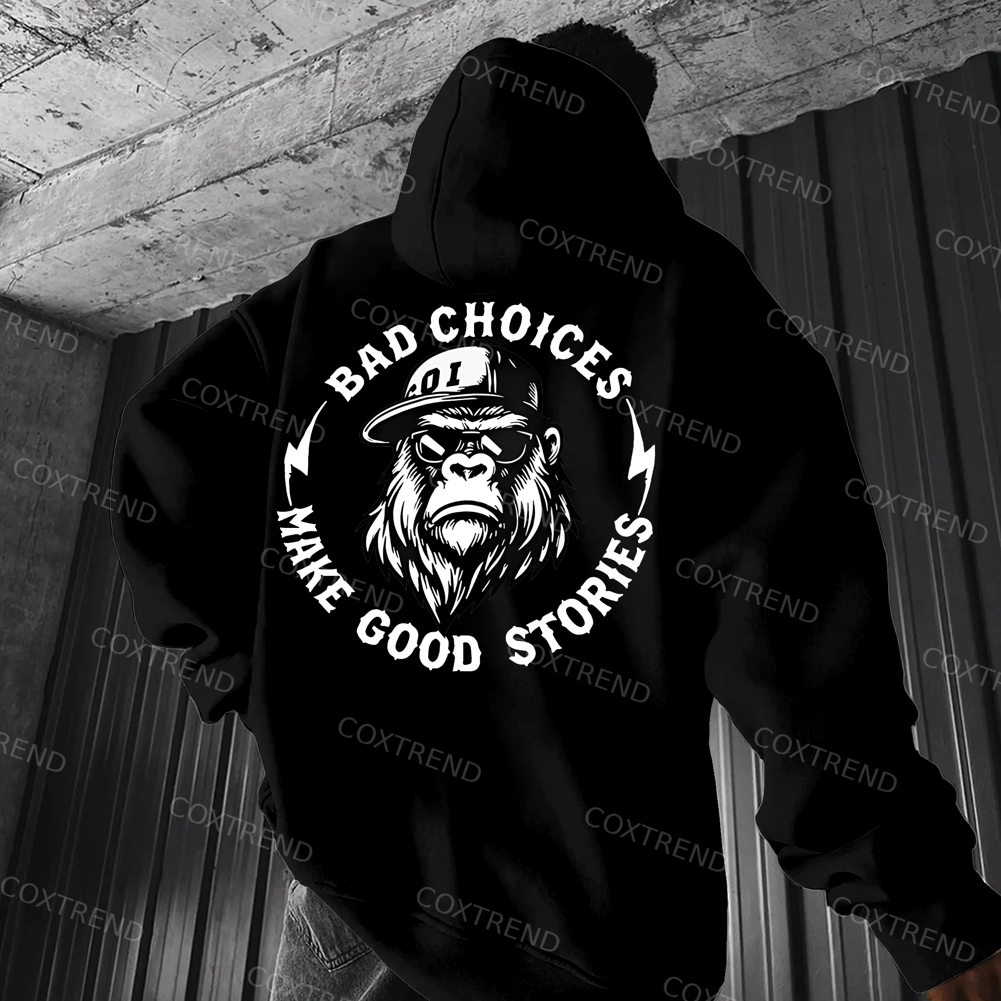 Bad Choices Make Good Stories Printed Men's  Hoodie