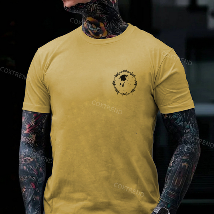 I Like Dogs Guns And Maybe 3 People Printed Men's T-shirt