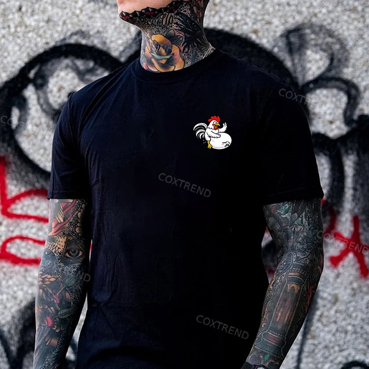 Who Came First Printed Men's T-shirt