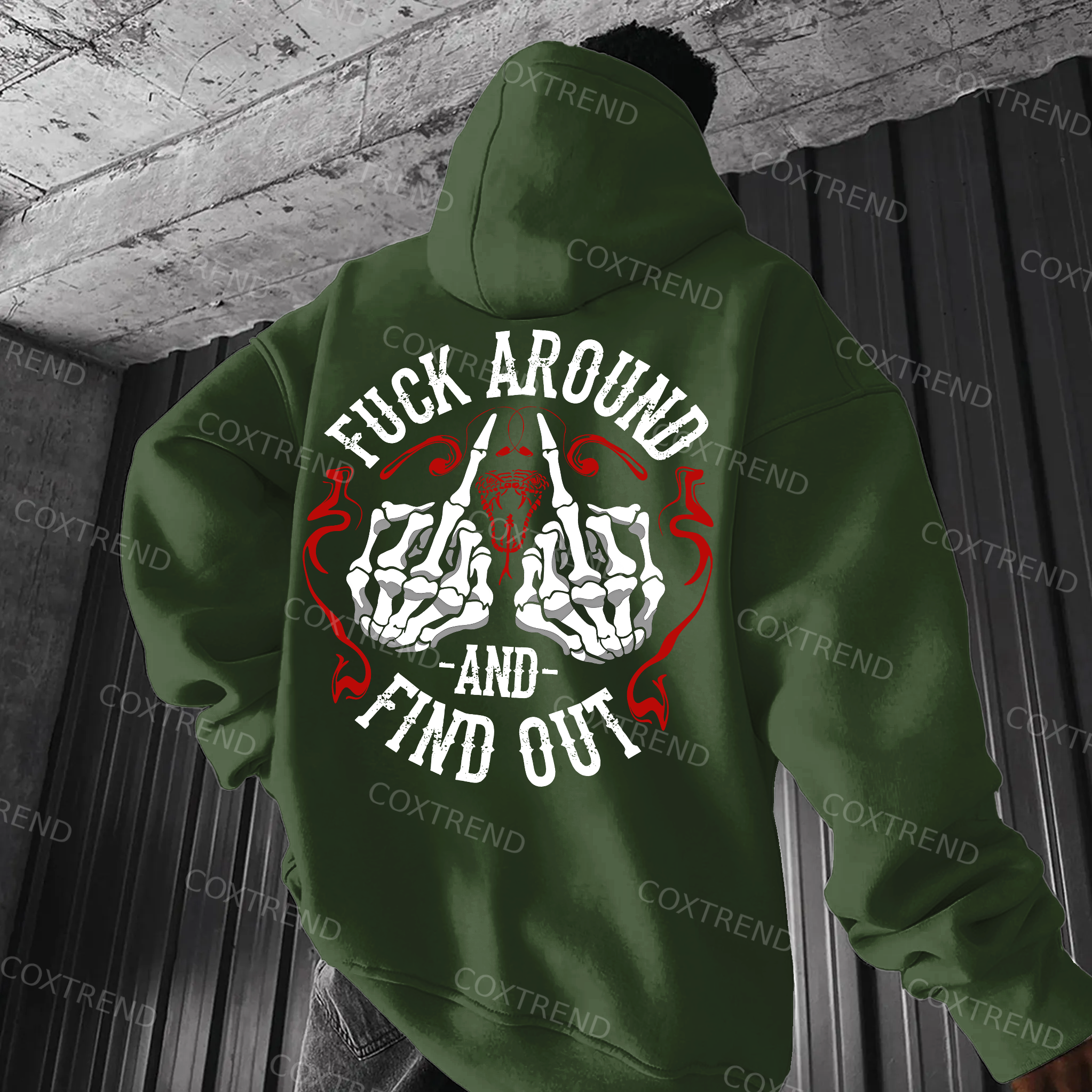 F*ck Around And Find Out Printed Men's Hoodie