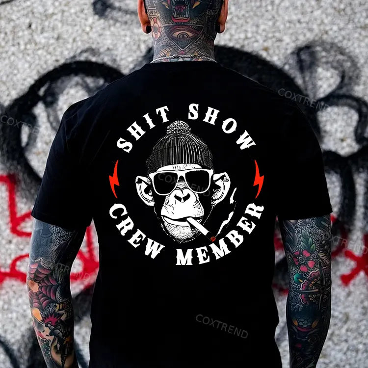 Shit Show Crew Member Printed Men's T-shirt