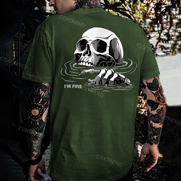 I'm Fine Printed Men's T-shirt
