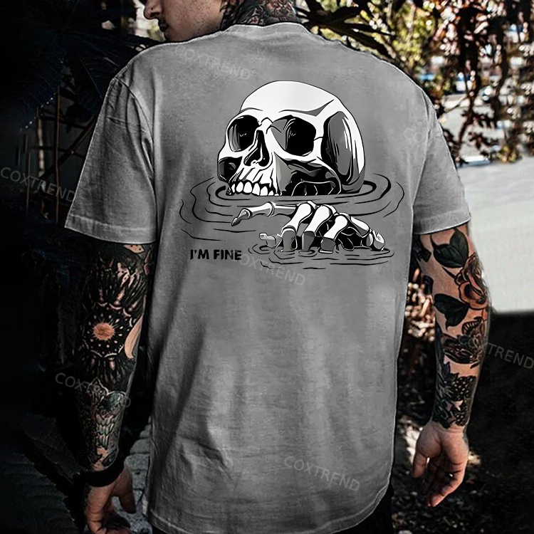 I'm Fine Printed Men's T-shirt
