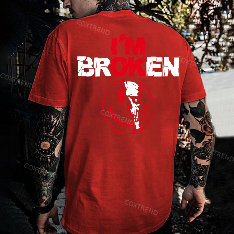I'm Broken Printed Men's T-shirt