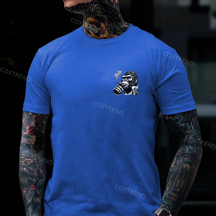 Hang in There It Gets Worse Monkey Men's T-shirt